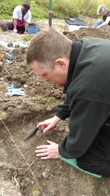 Figure 2 Blind Consultant at our Lindengate excavation