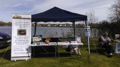 Figure 5 Our stand at the Watermead May Fair